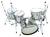 The foundation is a 26'x14' bass drum.